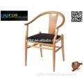 Classic wood replica hans wegner chair with PU cushion